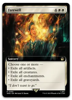 Farewell (Extended Art) #465 (NM) Doctor Who WHO Magic MTG - Image 1