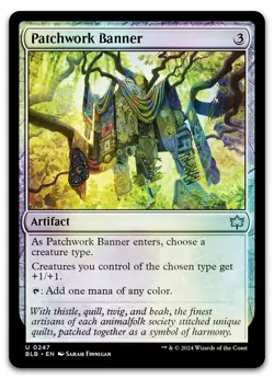 Patchwork Banner #247 (Foil) (NM) Bloomburrow BLB Magic MTG - Image 1