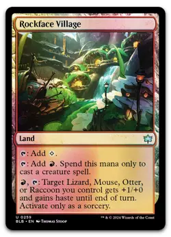 Rockface Village #259 (Foil) (NM) Bloomburrow BLB Magic MTG - Image 1