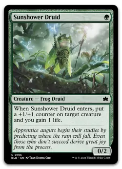 Sunshower Druid #195 (NM) Bloomburrow BLB Magic MTG - Image 1