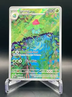 Ivysaur 167/165 Scarlet & Violet 151 Illustration Rare Full Art Pokemon TCG NM/M - Image 1