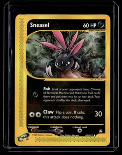 Sneasel 110/147 Aquapolis Common Pokemon Card - Image 1