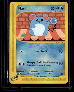 Marill 053/147 Aquapolis Uncommon Pokemon Card - Image 1