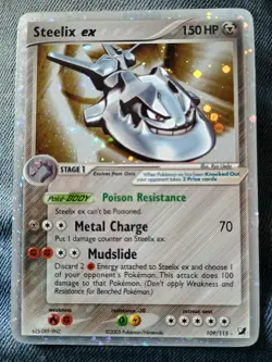 Steelix EX 109/115 Holo Pokemon TCG Unseen Forces LP - Image 1
