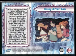 Going After Ash #28 - Pokemon Topps Pokemon 2000 Movie Blue Logo NM - Image 2