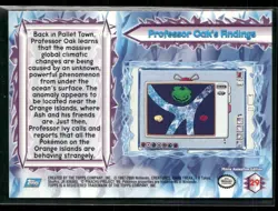 Professor Oak's Findings #29 - Pokemon Topps Pokemon 2000 Movie Blue Logo NM - Image 2