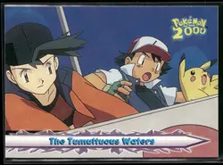 The Tumultuous Waters #30 - Pokemon Topps Pokemon 2000 Movie Blue Logo NM - Image 1