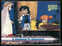A Challenge To Adventure #27 - Pokemon Topps Pokemon 2000 Movie Blue Logo NM - Image 1