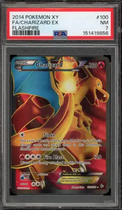 Pokemon Charizard EX XY Flashfire Full Art #100 PSA 7 - Image 1