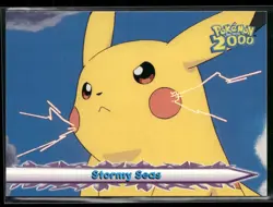 Stormy Seas #19- Pokemon Topps Pokemon 2000 Movie Blue Logo NM - Image 1