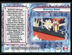 Stormy Seas #19- Pokemon Topps Pokemon 2000 Movie Blue Logo NM - Image 2