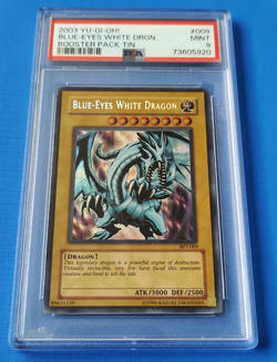 Yugioh 2003 BLUE-EYES WHITE DRAGON BPT-009 PSA-9 - Image 1