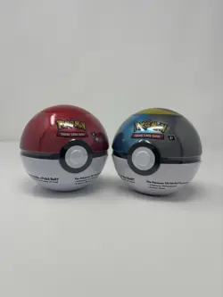 Pokeball Tins - 3x Pokemon TCG Booster Packs PER Tin - Styles May Vary - Image 1