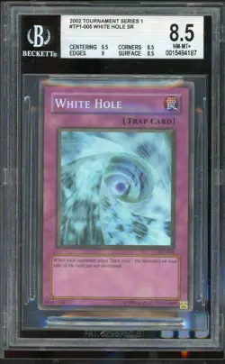 White Hole Sr TP1-005 Super Rare Yugioh BGS 8.5 Silver *187 - Image 1
