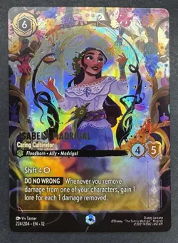 Lorcana Isabela Madrigal Caring Cultivator Enchanted Foil 224/204 NM - Image 3