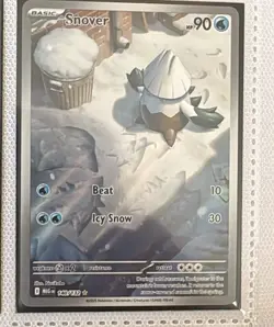 Snover 140/132 IR Holo NM Pokemon Card ME01 Mega Evolution - Image 1