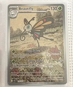Beautifly 219/217 IR Holo NM Pokemon Card Ascended Heroes - Image 1