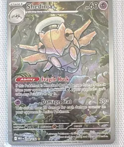 Shedinja 144/132 IR Holo NM Pokemon Card ME01 Mega Evolution - Image 1