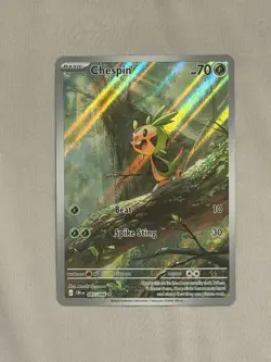 Chespin 087/086 Holo English Chaos Rising Pokemon TCG Card 2026 - Image 1