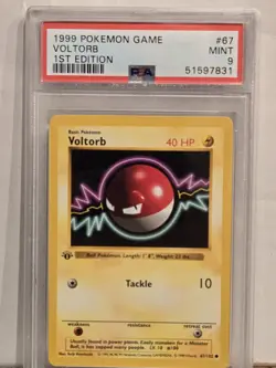 1999 Pokemon 1st Edition Base Set VOLTORB 67/102 PSA 9 Mint Condition Card #67 - Image 2