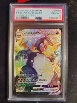 Pokemon Charizard VMAX SV107/SV122 Shiny Vault Holo Full Art Shining Fates - Image 1
