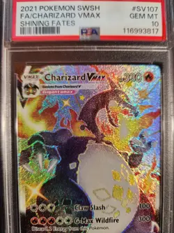 Pokemon Charizard VMAX SV107/SV122 Shiny Vault Holo Full Art Shining Fates - Image 4