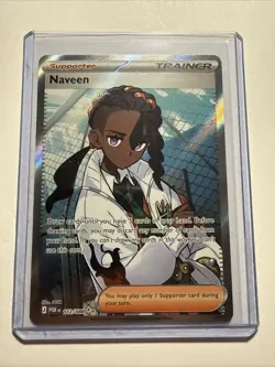 Pokemon Trainer-Supporter Naveen Card POR 122/088 English 2023 - Image 1