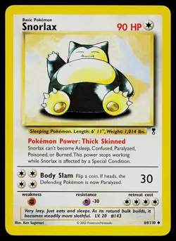 Pokemon Card - Snorlax Legendary Collection 64/110 Uncommon - Image 1