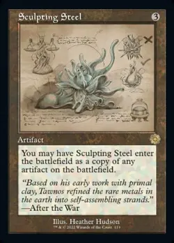 Sculpting Steel - Schematic Retro Frame The Brother's War Retro Artifacts LP MTG - Image 1