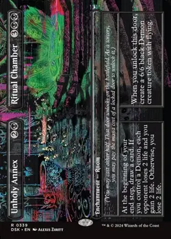 Unholy Annex // Ritual Chamber - Extended Art DSK LP MTG - Image 1