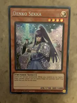 Yugioh! TCG - Denko Sekka - Prismatic Secret Rare - 2025 Mega-Pack - MP25-EN136 - Image 1