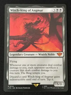 1x MTG Witch-king of Angmar - Universes Beyond: The Lord of the Rings (LTR) #114 - Image 1
