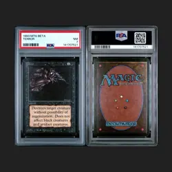 Magic The Gathering 1993 Terror Beta Limited Edition PSA 7 - Image 1