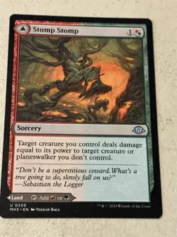 mtg Stump Stomp // Burnwillow Clearing, Modern Horizons 3 - Image 1