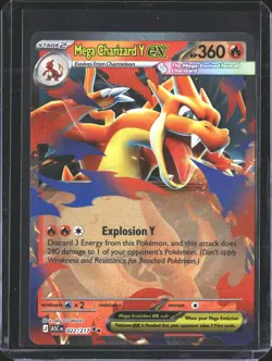 Mega Charizard Y ex 022/217 Double Rare Ascended Heroes Pokemon NM/M - Image 1