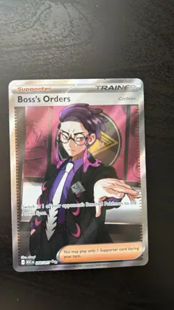 Pokemon TCG:ME-Ascended Heros Boss’ Orders (Corbeau) 256/217 Ultra Rare Full Art - Image 1
