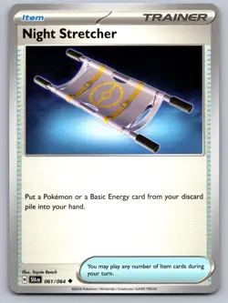 Night Stretcher 061/064 Uncommon Shrouded Fable Pokemon Near Mint - Image 1