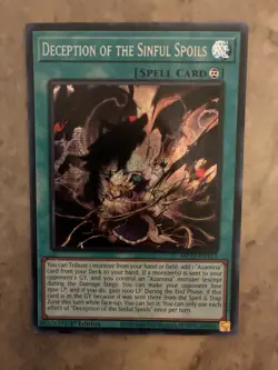 Yugioh! TCG - Deception of the Sinful Spoils - Prismatic Secret Rare -MP25-EN113 - Image 1