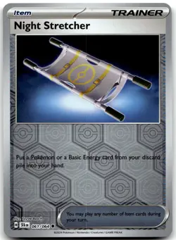 Night Stretcher 061/064 Uncommon Shrouded Fable Pokemon Reverse Holo Near Mint - Image 1