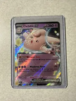2023 Pokemon Scarlet Violet Obsidian Flames Clefable ex 82 /197 Double Rare - Image 1