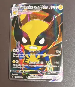 Nintendo Pokemon TCG Wolverine Pikachu 001/055 VCOs Full Art Holo 999 HP - Image 1