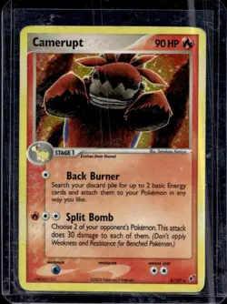 2005 Pokemon EX Deoxys Camerupt Holo #4/107 - Image 1