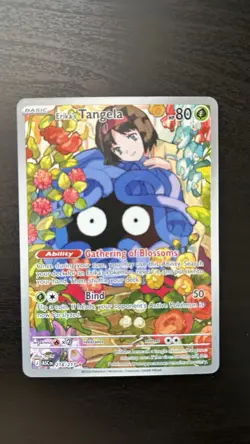 Pokemon TCG:ME-Ascended Heros Erika’s Tangela 218/217 Illustration Rare NM - Image 1