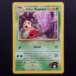 Erika's Weepinbell 48/132 Unlimited Uncommon Gym Heroes Pokemon MP - Image 1