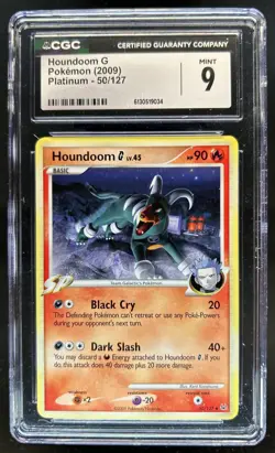 2009 Pokemon Platinum Houndoom G #50/127 CGC 9 - Image 1