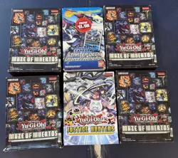Yu-Gi-Oh Maze of Muertos 4-Pack Box LOT(4) and 1 Justice Hunters 4-pack box +++ - Image 1