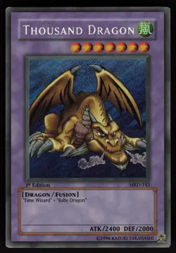 Thousand Dragon MRD-143 Metal Raiders 1st Edition Secret Rare YU-GI-OH - Image 1