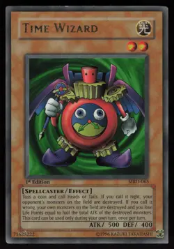 Time Wizard MRD-065 Metal Raiders 1st Edition Ultra Rare YU-GI-OH - Image 1
