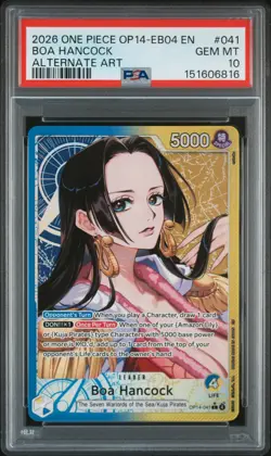 The Azure Sea's Seven #OP14-041 Boa Hancock PSA 10 - One Piece - Image 1