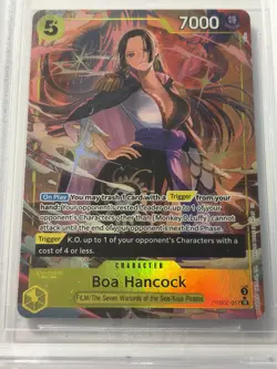 One Piece Premium Booster The Best Vol 2 Boa Hancock Alternate Art SR BGS 9.5 - Image 2